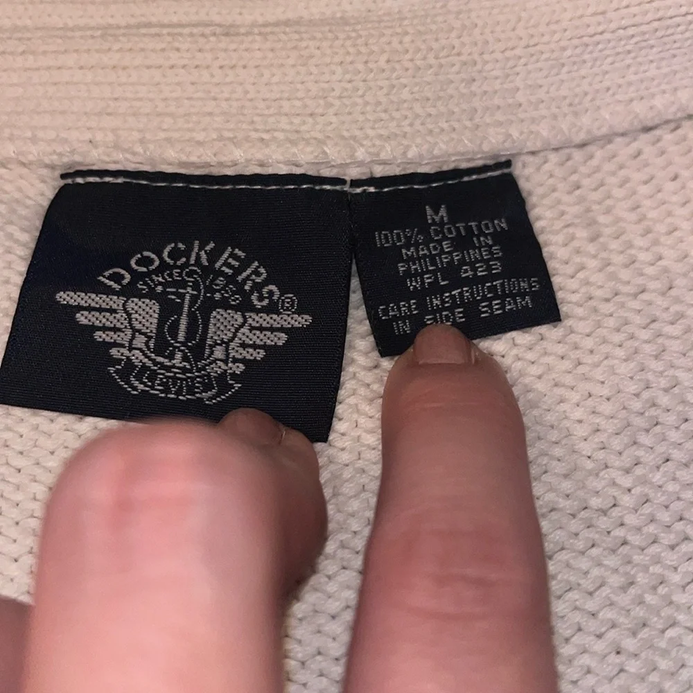 Dockers Striped Button Up Cardigan - Picture 7 of 10